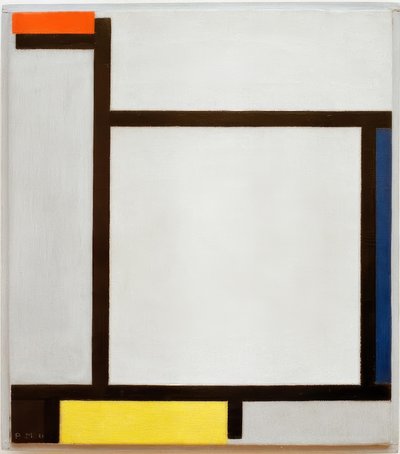 Composition with Red, Blue, Black, Yellow, and Gray by Piet Mondrian